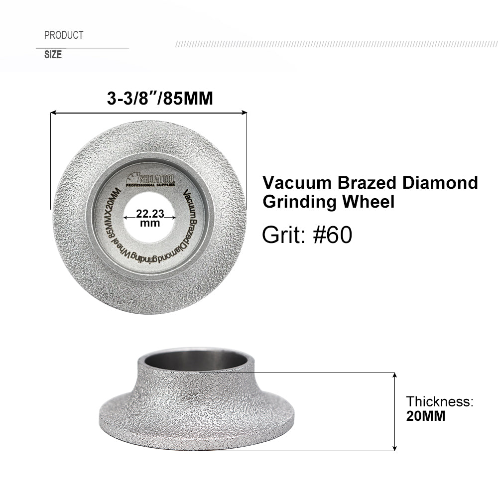 Diamond Grinding Wheel France Edge Type 85mm Marble Ceramic Stone Ceramic - SHDIATOOL