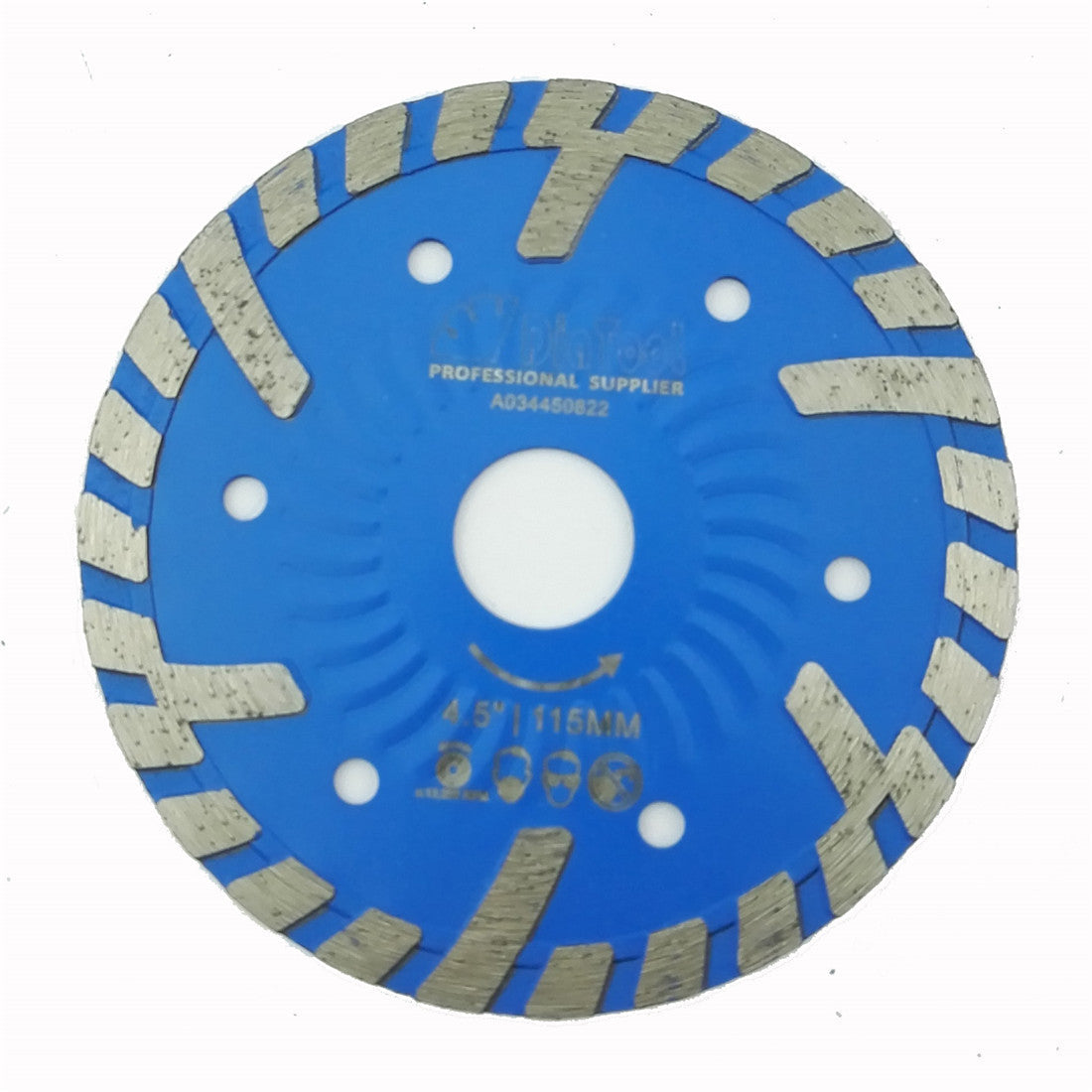 Diamond Saw Blade 4"/4.5"Cutting for Stone Concrete with Slant Protection Teeth - SHDIATOOL