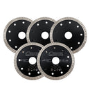 Turbo Saw Blade 5pcs 4.5" 5" Ceramic Marble Tile Granite Superthin Cutting Disc