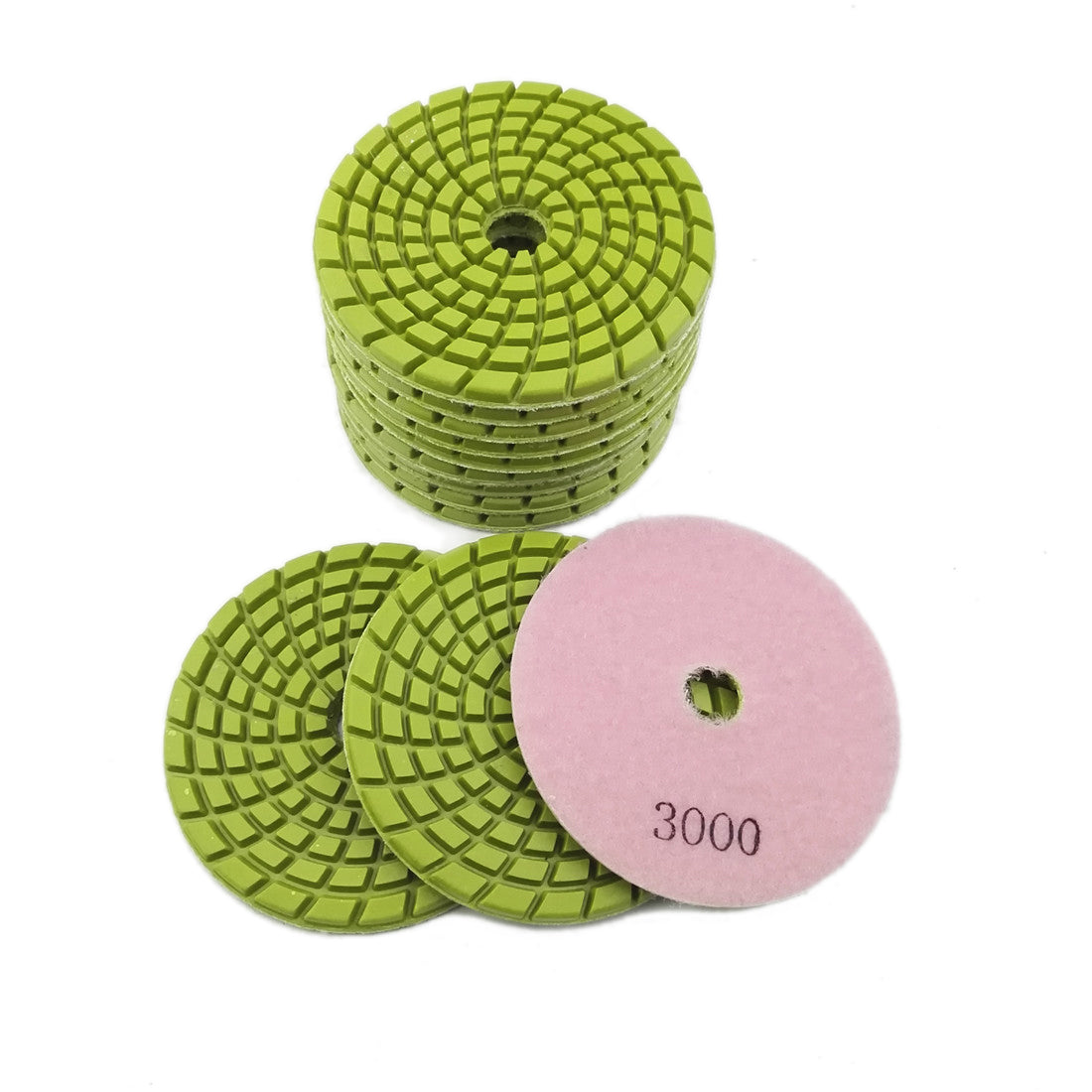 SHDIATOOL 4" Concrete Wet Diamond Polishing Pads Polishing Concrete 9/12pcs - SHDIATOOL