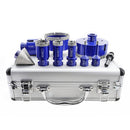 SHDIATOOL Diamond Drill Core Bits 1set/10pcs 6/6/20/25/35/50/70/100mm+50mm Chamfer Bit+SDS Adapter for Porcelain Til Granite Marble with 5/8"-11 Thread - SHDIATOOL