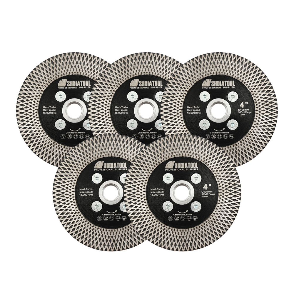 X Mesh Turbo Saw Blade Cutting Grinding Tile Ceramic Marble Stone with Flange