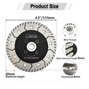 Cutting Grinding Saw Blade 4.5"/115mm Granite Marble Concrete M14 Flange DE Wraehouse