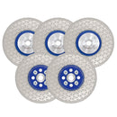 Saw Blades 5pcs 4/4.5/5"Cutting Grinding for Granite Concrete M14 or 5/8-11 Flange
