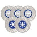 Saw Blades 5pcs 4/4.5/5"Cutting Grinding for Granite Concrete M14 or 5/8-11 Flange