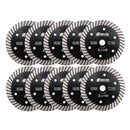 SHDIATOOL 3" 10pcs/pack Diamond Hot Pressed Turbo Blade for Hard Ceramics Tiles - SHDIATOOL