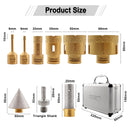 SHDIATOOL Diamond Drill Bits 9pcs/Box M14 Granite Marble Ceramic Porcelain - SHDIATOOL