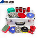SHDIATOOL Red Diamond Drill Core Bits Kit for Tile Porcelain Granite M14 Thread - SHDIATOOL