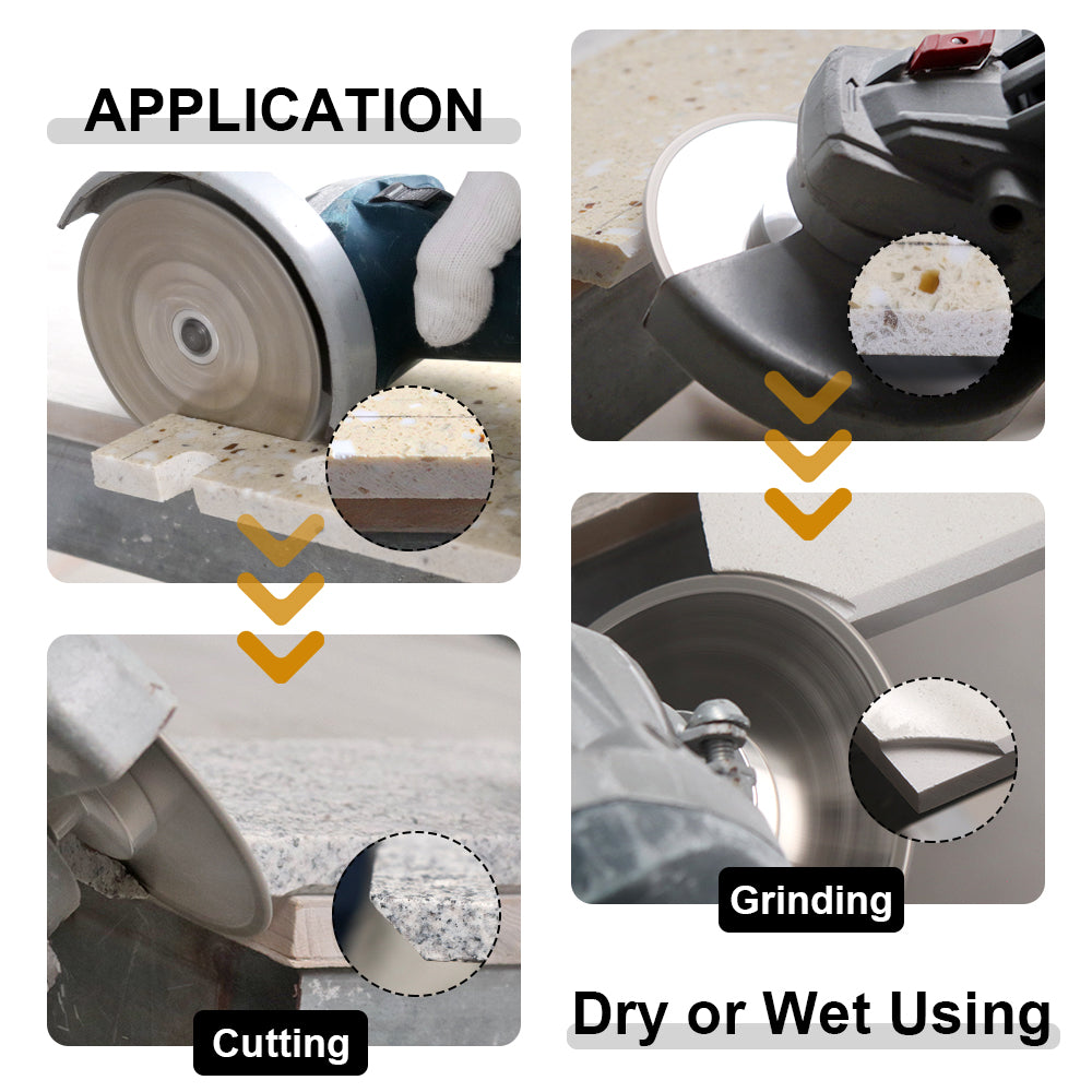 Electroplated Saw Blade Granite Marble Single Side Coated with M14 or 5/8-11 Flange