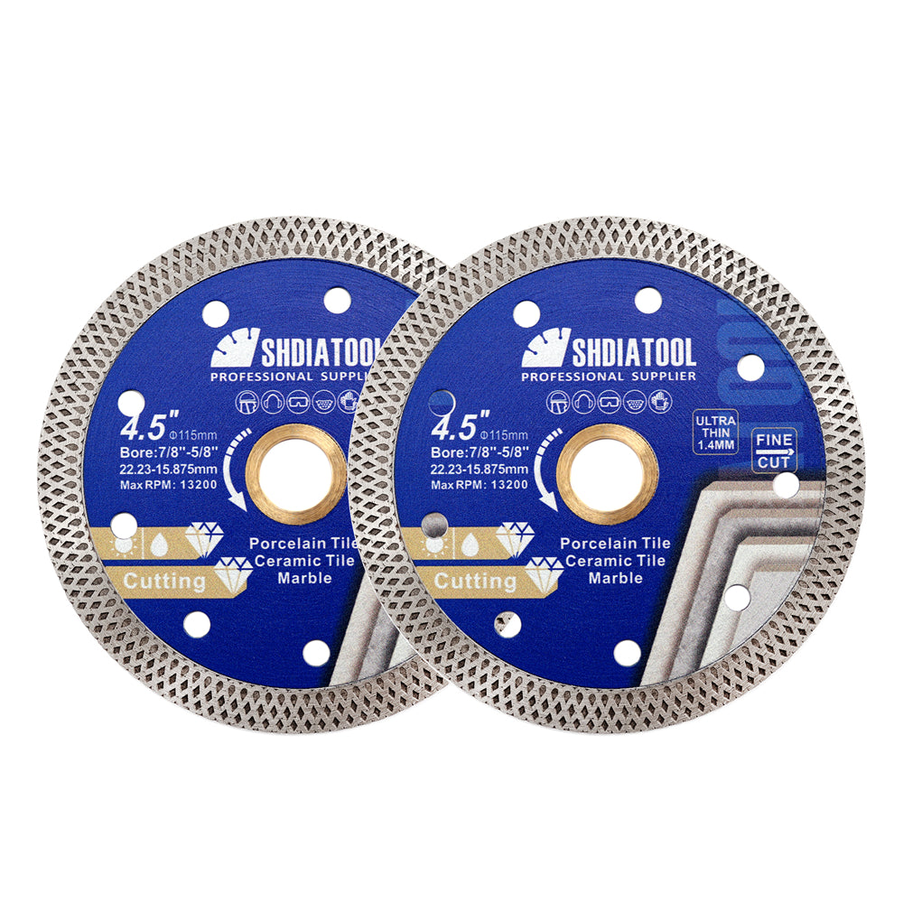 Superthin Mesh Turbo Diamond Saw Blade Procelain Ceramic Granite Marble 4''/4.5''/5'' - SHDIATOOL