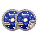 SHDIATOOL Diamond Superthin Mesh Turbo Saw Blade for Procelain Ceramic Tile Granite Marble Artificial Stone 4''/4.5''/5'' - SHDIATOOL