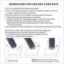 Wet Diamond Drilling Core Bits for Hard Granite Marble Concrete from 6mm to 14mm - SHDIATOOL