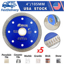SHDIATOOL Diamond Saw Blade Cutting Porcelain Tile Ceramic Granite Marble 4 "4.5" 5" 10" - SHDIATOOL
