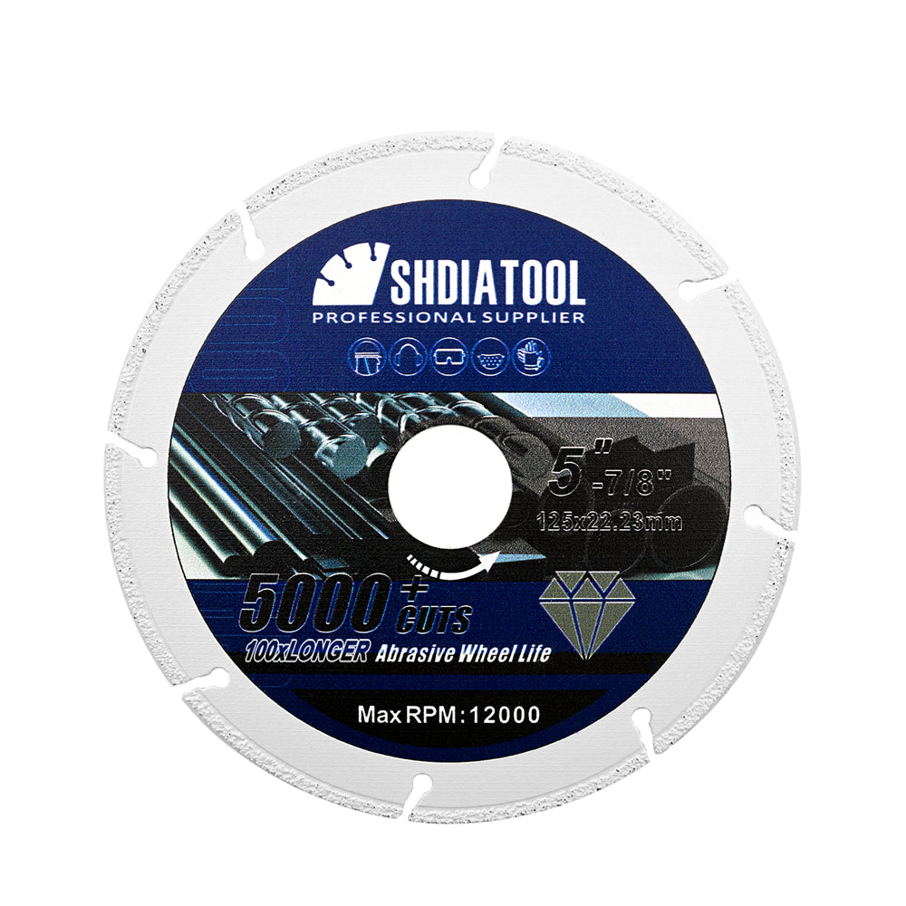 Diamond Metal Cutting Disc 3"/4"/4.5"/5" for Steel Tube Iron Rebar Saw Blade