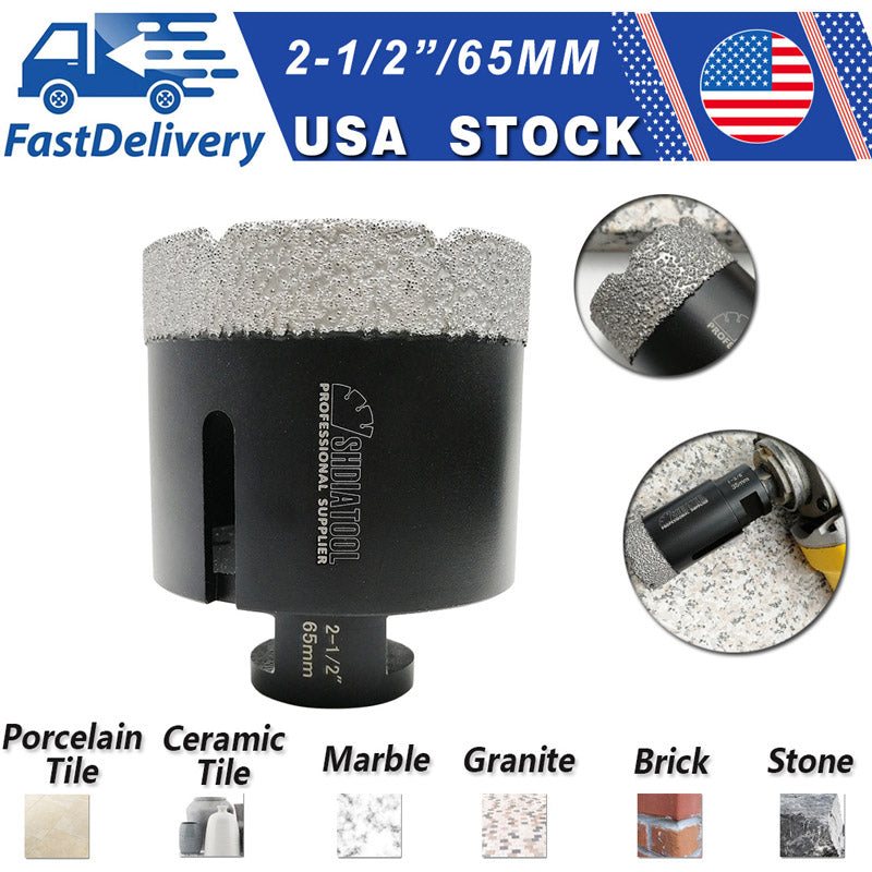 Diamond Core Drill Bits for Porcelain Ceramic Brick Hole Saw 1/4 inch to 6 inch 5/8-11 - SHDIATOOL