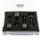 Diamond Drill Bit 4pcs/set for Porcelain Tile Granite Marble Hole Saw 5/8-11 Thread