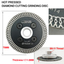 Turbo Diamond Blade 2pcs 3" Carving Granite Marble with Removable Flange SHDAITOOL - SHDIATOOL