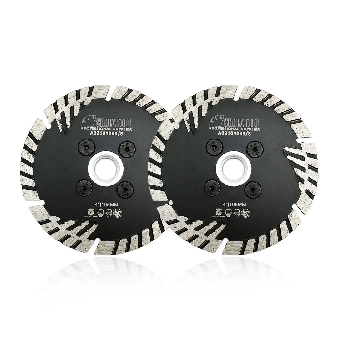 Turbo Blade with Slant Protection Teeth Cutting Granite Marble Concrete 4" 4.5" 5" 7" 9" - SHDIATOOL