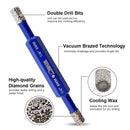 Double-sided Diamond Drill Core Bits for Tile Ceramic Granite Marble Dia 6-6/8mm - SHDIATOOL