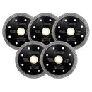 Mesh Turbo Saw Blade 2/5pcs 4"/4.5"/5" Cutting for Granite Ceramic SHDIATOOL