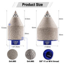 35/50mm Diamond Chamfering Milling Finger Bits for Ceramic Porcelain Tile Granite - SHDIATOOL