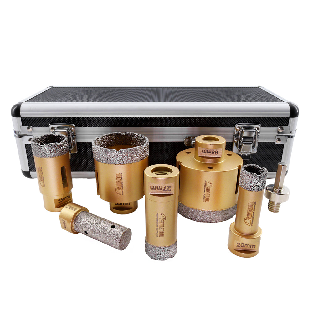 SHDIATOOL Diamond Drill Core Bits Kit for Tile Porcelain Granite Marble