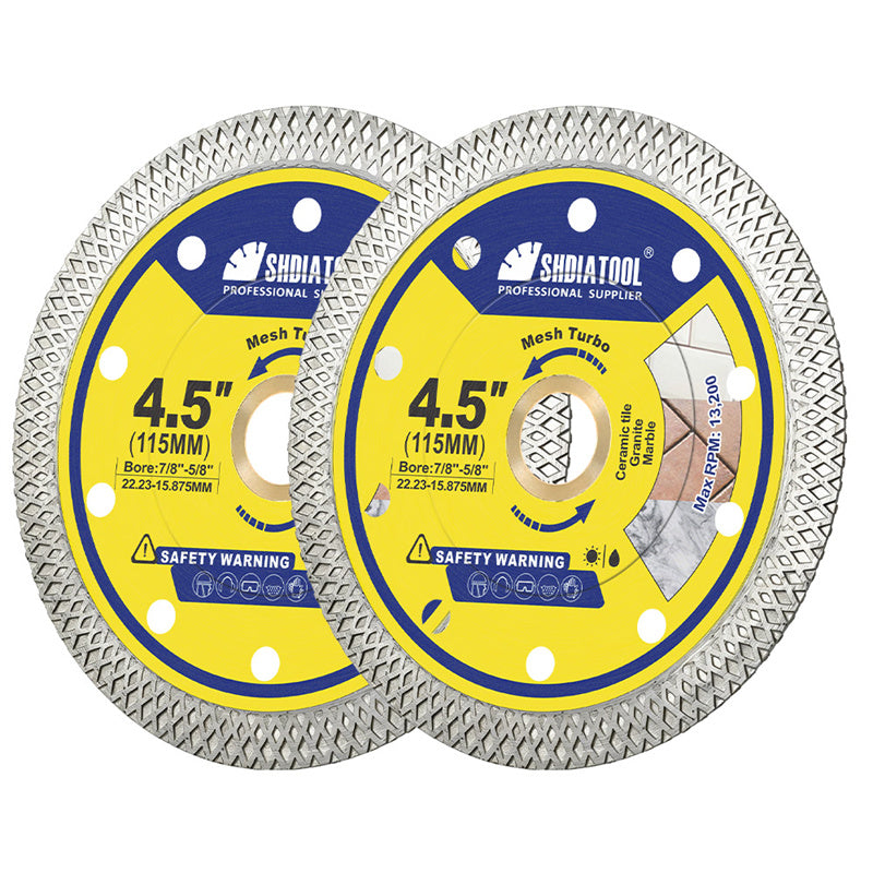 SHDIATOOL 115mm X Mesh Cutting Disc 1/2/3Pcs Diamond Saw Blade For Marble Ceramic Tile Granite 4.5Inch Circular Disc Plate