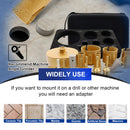 SHDIATOOL 13pcs 6-110MM Core Drill Bit Kit 5inch X mesh Cutting Saw Blade for Ceramic Tile Porcelain Tile Marble