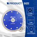 4"-14" X Mesh Turbo Diamond Blade Cutting for Tile Ceramic Porcelain Marble - SHDIATOOL