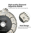 SHDIATOOL Turbo Saw Blade 3" 4.5" 5" 7" 9"Cutting Grinding Marble Concrete - SHDIATOOL