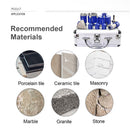 SHDIATOOL Diamond Drill Bit Set 9pcs Granite Marble Ceramic Tile M14 Thread