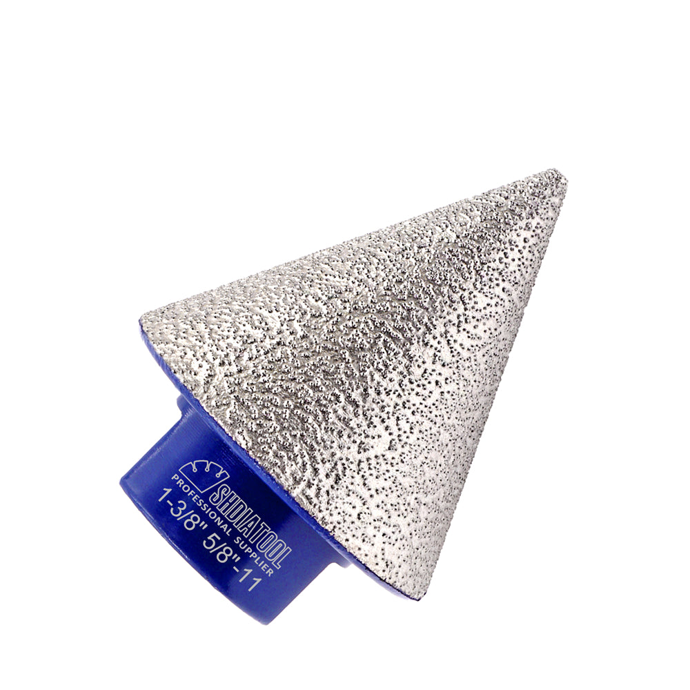 SHDIATOOL Diamond Beveling Chamfer Bits 5/8-11 or M14 or M10 Thread for Granite Marble Tiles Existing Holes Enlarging Polishing Shaping Dia 20/35/50/75mm - SHDIATOOL