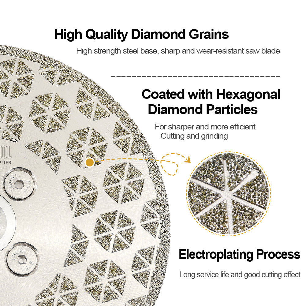 Velcro-backed Triangle Corner Sanding Discs Electroplated & Resin Bond Grinding And Polishing
