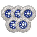 Saw Blades 5pcs 4/4.5/5"Cutting Grinding for Granite Concrete M14 or 5/8-11 Flange