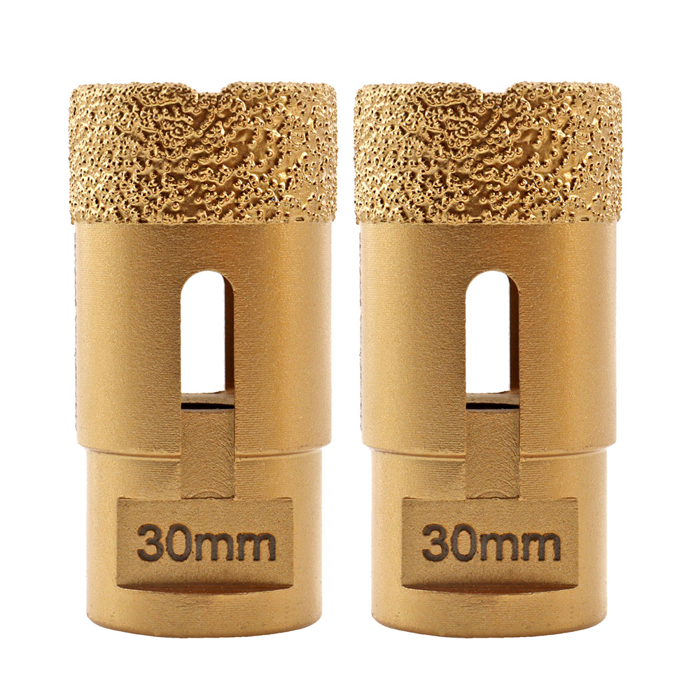 SHDIATOOL 1pc M14 thread Vacuum Brazed Dry Diamond Drilling Core Bits for Ceramic Tile Hole Saw Marble Porcelain Stone - SHDIATOOL