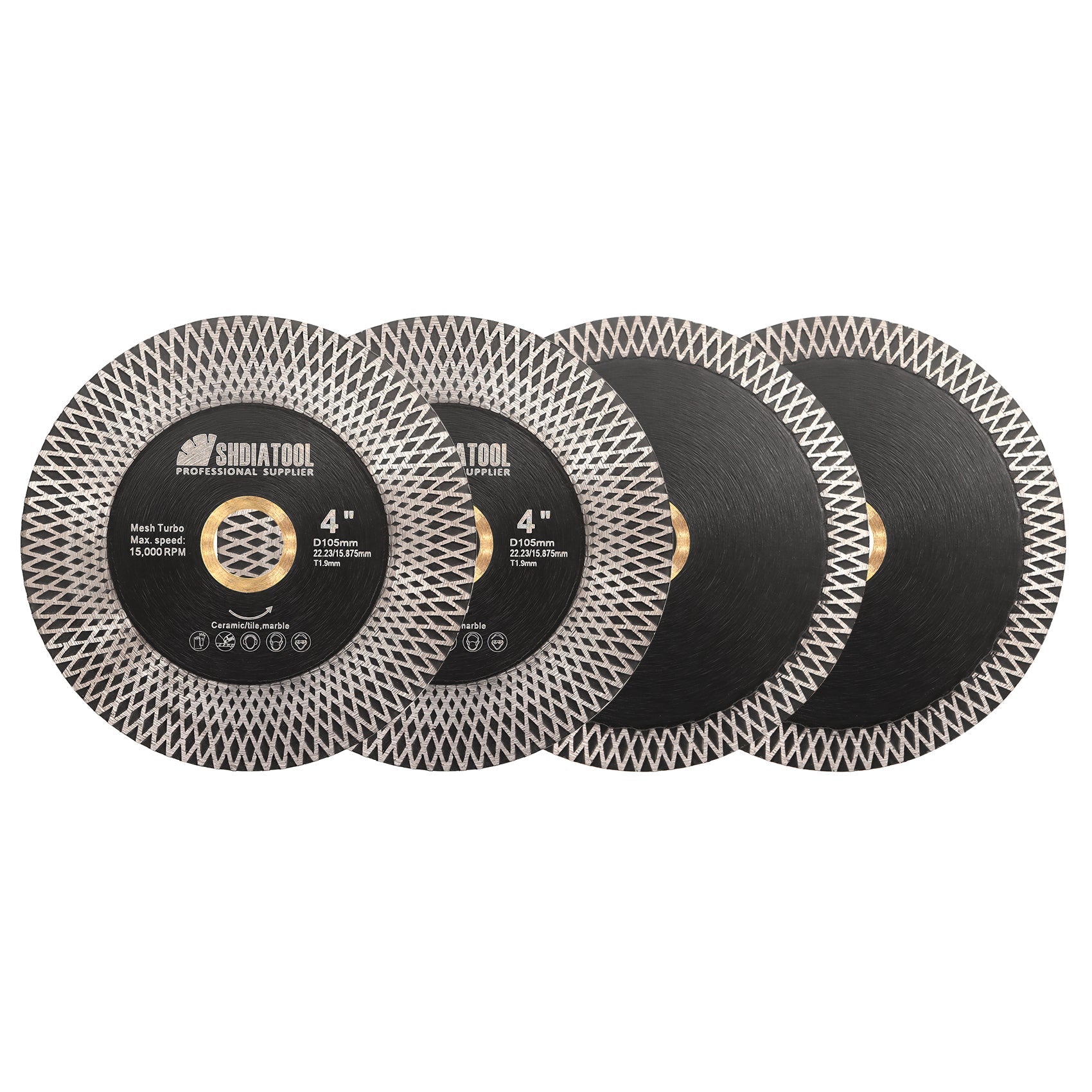 SHDIATOOL X Mesh Turbo Blade Tile Ceramic Marble Double Sided Diamond Cutting Grinding Disc US Warehouse