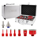 Shdiatool Diamond Core Drill Bits 9pcs/Kit Ceramic Tile Hole Saw Set