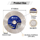 SHDIATOOL Saw Blade 5pcs 4/4.5/5 Inchs Cutting Grinding Ceramic Granite Marble