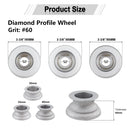 85mm Diamond Profile Wheel Grinding Wheel Milling Chamfer Edge Marble Quartz