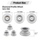 85mm Diamond Profile Wheel Grinding Wheel Milling Chamfer Edge Marble Quartz