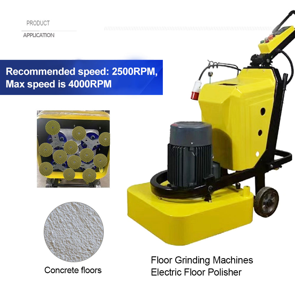 SHDIATOOL 4" Concrete Wet Diamond Polishing Pads Polishing Concrete 9/12pcs - SHDIATOOL