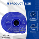 SHDIATOOL 2 inch Vacuum Brazed Flat Grinding Wheel for Granite Marble Concrete