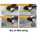 SHDIATOOL 4 Step 4"/100 Diamond Square Shape Dry/Wet Polishing Pads