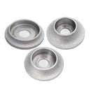 3"/75mm Diamond Grinding Wheel Demi-bullnose Edge Profile Quartz Ceramics 1pc - SHDIATOOL
