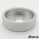 3"/75mm Vacuum Brazed Diamond Flat Profile Wheel (5 Styles Available) - SHDIATOOL