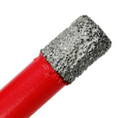 3pcs/set Red Dry Diamond Drill Bits for Porcelain Tile Stoneware Granite M14 thread - SHDIATOOL