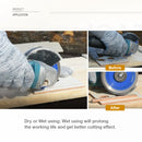 SHDIATOOL Diamond Saw Blade Cutting Porcelain Tile Ceramic Granite Marble 4.5" 2pcs