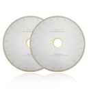 Wet Blade J-Slot Continuous Rim 2pcs 8"10"12"14"Cutting Ceramic Marble - SHDIATOOL
