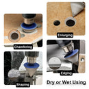 Diamond Beveling Chamfer Bits for Enlarge Shape Bevel in Porcelain Ceramic Marble Granite - SHDIATOOL