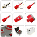 SHDIATOOL Red Diamond Drill Core Bits Kit for Tile Porcelain Granite M14 Thread - SHDIATOOL